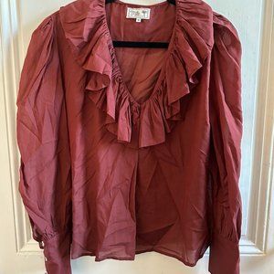 Mille Louisa Top in Canelle Voile